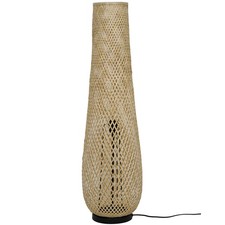 GoodHome Floor Light Kasungu Bamboo Basket Weave Style Tall 955mm 60W