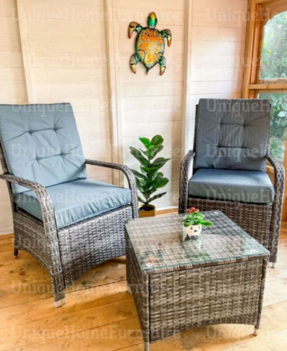 Rattan bistro set garden patio - rattan,