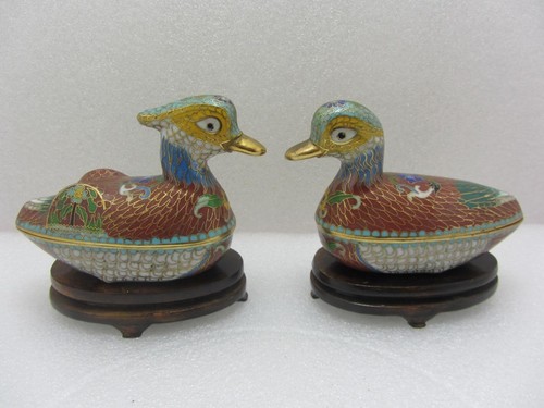 Pair chinese cloisonne - pair, of
