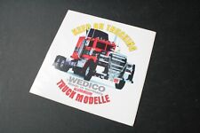 Vintage Wedico Pit Box Sticker (Keep On Trucking) 1/16 Truck