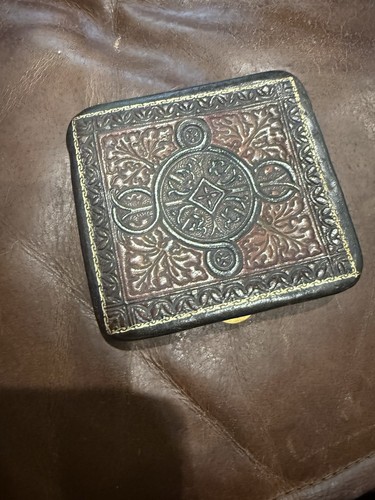 Embossed leather cigarette - embossed,