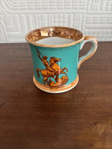 Antique mug turquoise - antique,