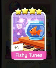 Fishy Tunes Four Star Sticker