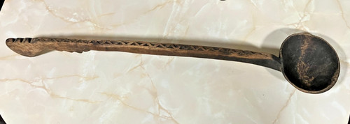 Antique ethnic wooden long - wooden,