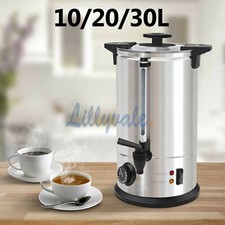 10/20/30 Litre Electric Stainless Steel Catering Water Boiler Tea Urn Commercial