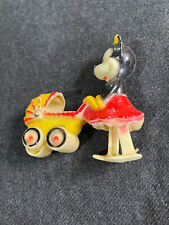 Vintage Marx Walt Disney Productions Minnie Mouse W/ Stroller Ramp Walker Toy