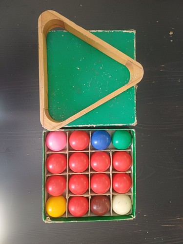 Snooker balls set boxed - snooker,