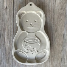 Ceramic Bear with Honey Jar Biscuit Cookie Shortbread Mould