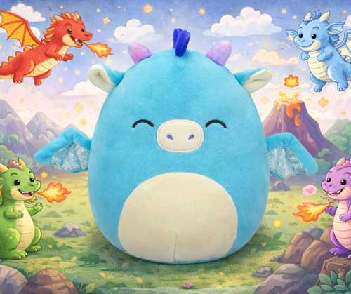 Squishmallow tatiana dragon - dragon, 7"