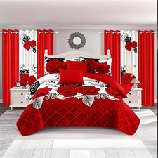 9 Pieces Bedspread Bedding Set