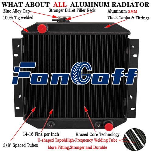 Rows aluminium radiator - rows, fit