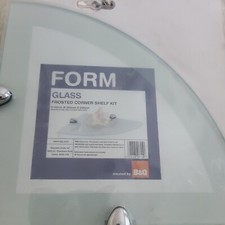 Frosted Glass  Corner Shelf 