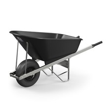 Agri Barrow 120 Litre Single Wheel Wheelbarrow with Puncture-Proof Tyre