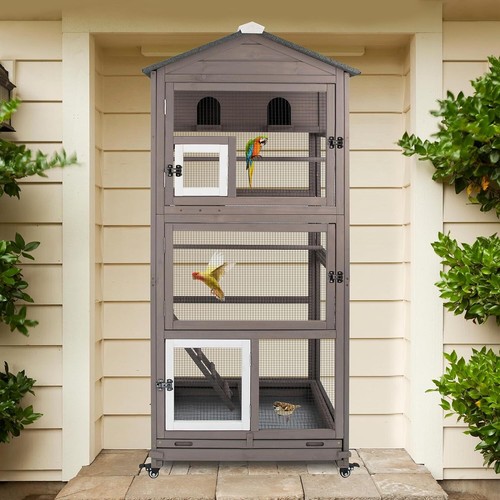 Bird cage aviary indoor - 68.8"h,