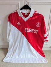 AS Monaco 1994-95 Home Shirt - Adidas - Eurest - Vintage Football Top - XL 46/48