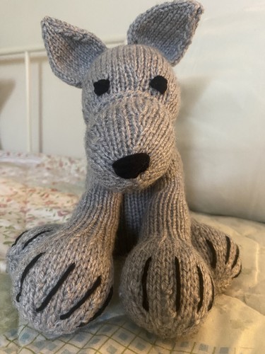 Handmade knitted whippet - knitted,