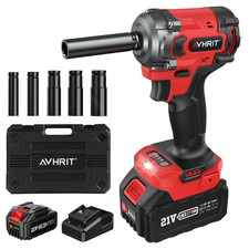 450Nm Cordless Impact Wrench Car 3/8" Impact Gun Driver Kit, 2*4000mAh Battery