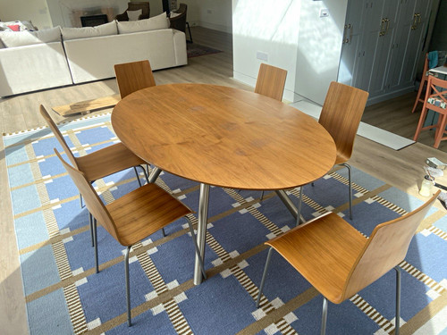 Heal walnut oval dining - walnut,