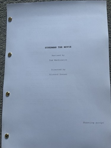Superman the movie script - superman,