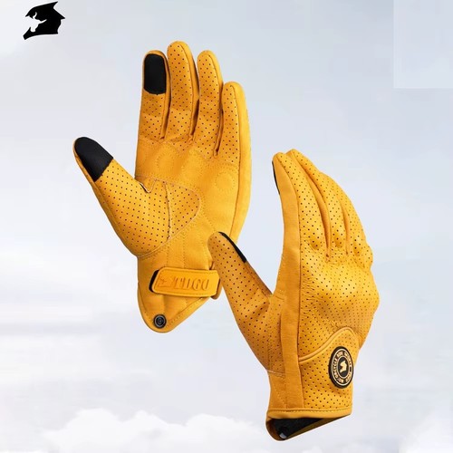 Motorcycle gloves leather - leather, men