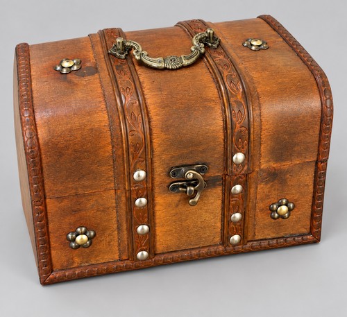 Vintage style wooden treasure - vintage,