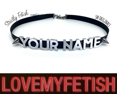 Personalised choker necklace - personalised,