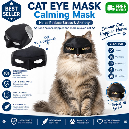 Cat bat mask printed - cat,