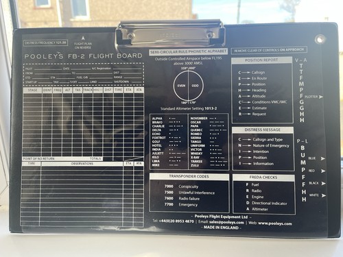 Pooley flight board - pooley’s, fb-2