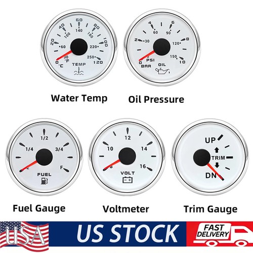Gauge 52mm white fuel - 5, se