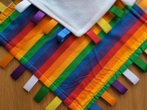 Rainbow stripes ribbon - stripes, taggy