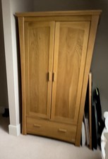 Mamas & Papas Ocean Nursery Bedroom Golden Oak Wardrobe with Bottom Drawer