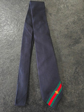 Gucci navy silk narrow tie