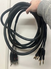 8 Way XLR Male To Jack Stereo Cable Loom Patch Lead 3m