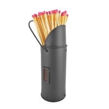 Manor black match holder with