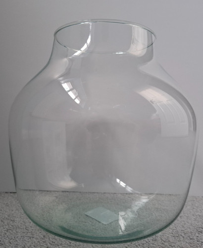 Pair clear glass decorative - pair,