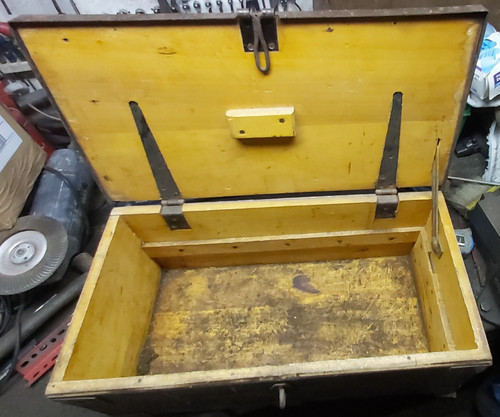 Large vintage wooden - wooden, box