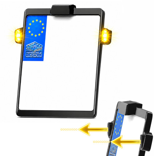 Iron optics license plate - iron,