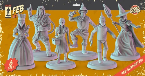 The wizard miniature set - of,