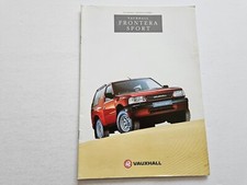 VAUXHALL FRONTERA SPORT SALES
