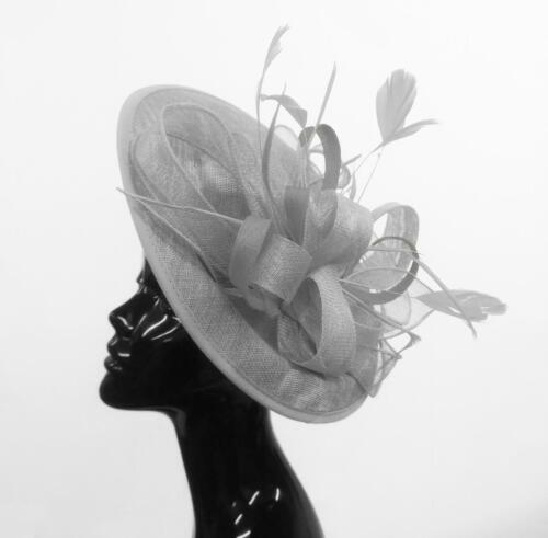 Big saucer sinamay headband - big,