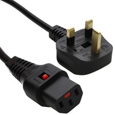 Locking c13 mains power cable - locking,