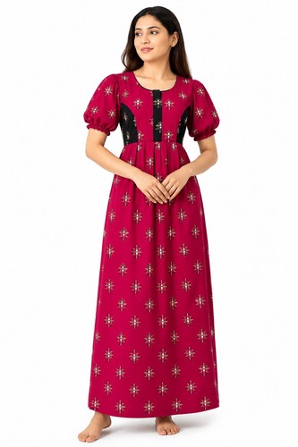 Indian night dress - dress, cotton