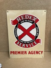 Vintage Redex NOS Sign Not Oil