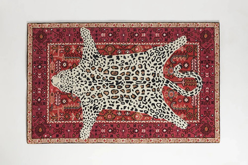 Octavia leopard red modern - red,