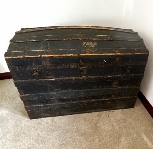 Vintage black barrel top - black, barrel-top