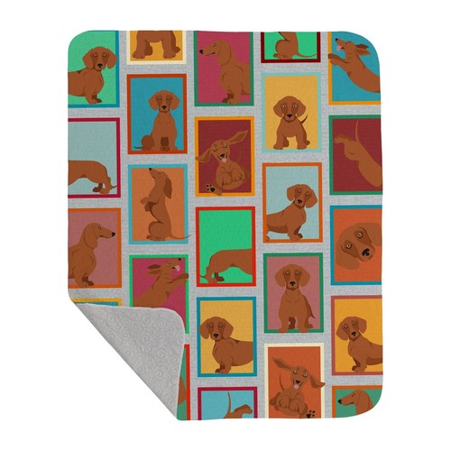Lots red dachshund - dachshund, quilted