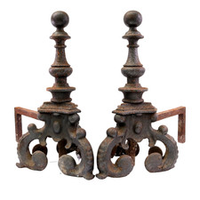 Victorian Andiron Firedogs
