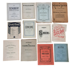 Vintage Sheet Music Bundle Classical Piano Violin Antique Collectible Lot
