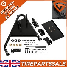 SWING AWAY SPARE WHEEL CARRIER REAR FITS DEFENDER 90 110 2 2A&3 TAILGATE BLACK