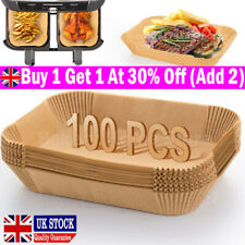 100X Disposable Paper Liner Non-Stick Paper Liners Kitchen For Ninja Air Fryer .